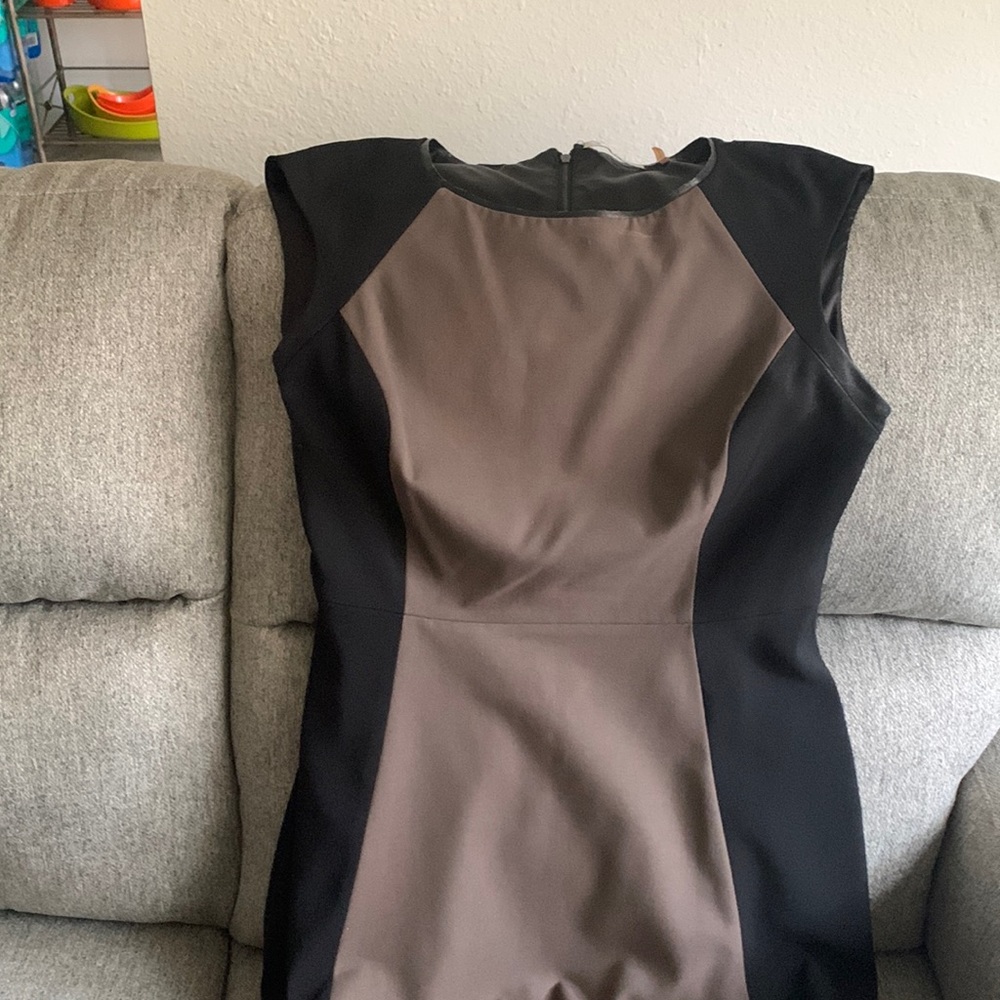 Tahari brown and black dress like new clean non smoking home